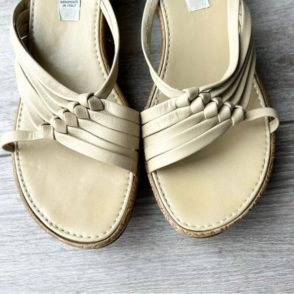 Vintage Arnold Churgin Woven Leather  Platform Sandal Hand Made in Italy - Picture 4 of 15